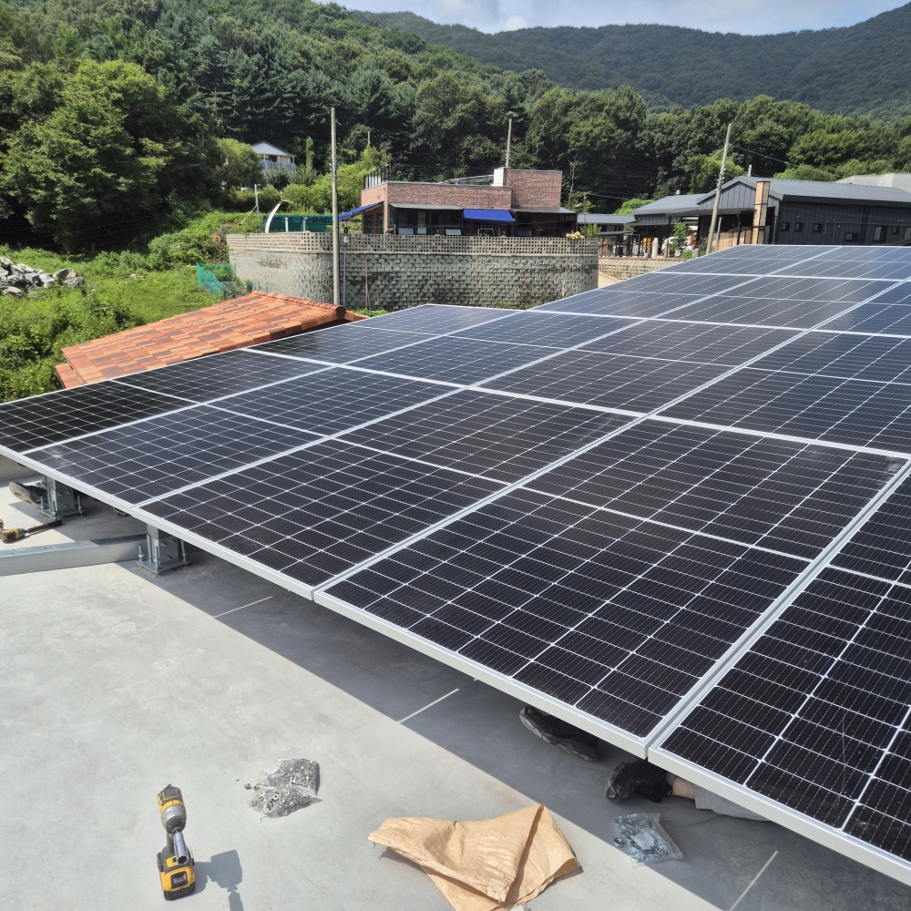 이천시 태양광발전소 설치 (9kW)